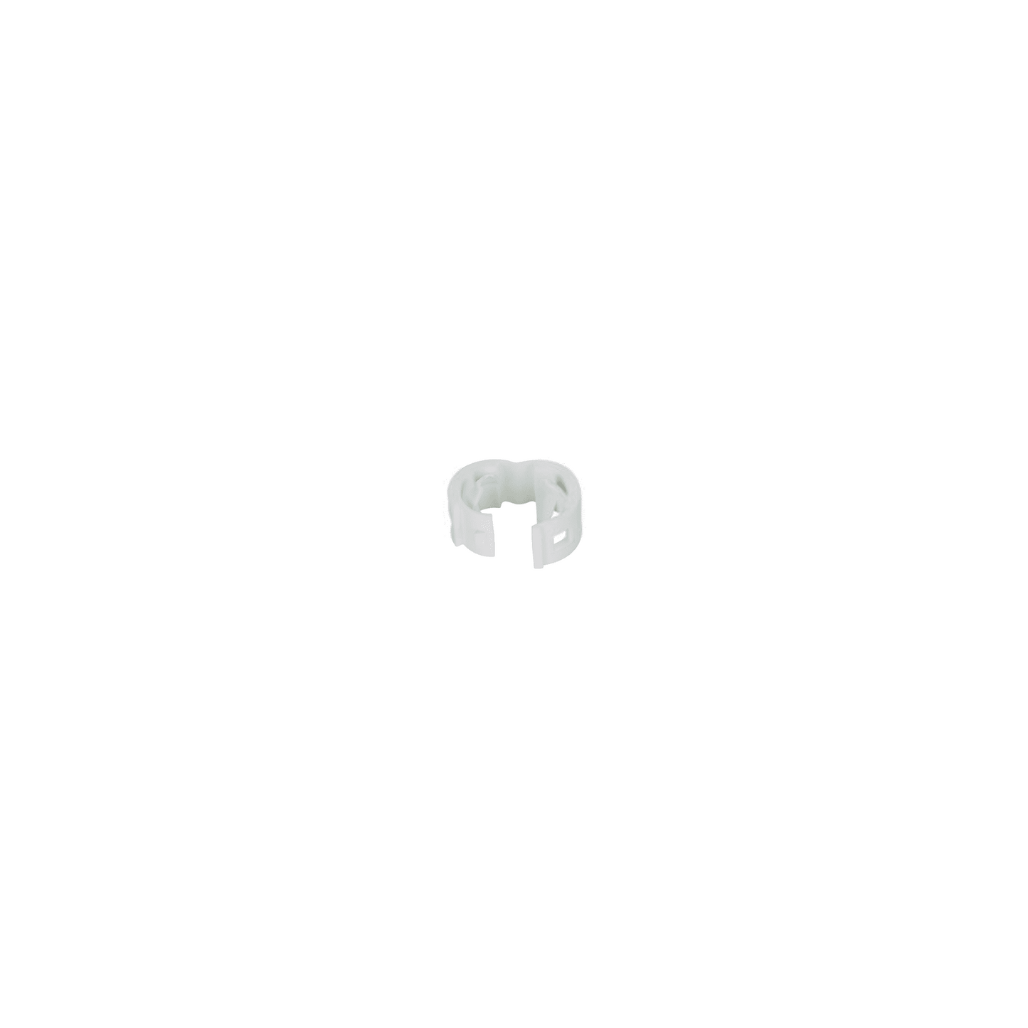 PCBANDWH-Q - Kit de 25 Clips de Identificaci�n Para Patch Cords, Compatible con Di�metros de 4.7 a 7.8 mm (0.19 a 0.31 Pulgadas), Color Blanco