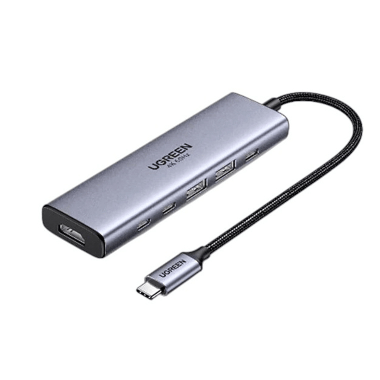 35999 - Hub USB-C 6 en 1 / HDMI 4K@60Hz / 2x USB-A 3.2 Gen 2 (10 Gbps) / 2x USB-C 3.2 (10 Gbps) / PD 100W / Compatibilidad Universal / Driver-Free / Aluminio