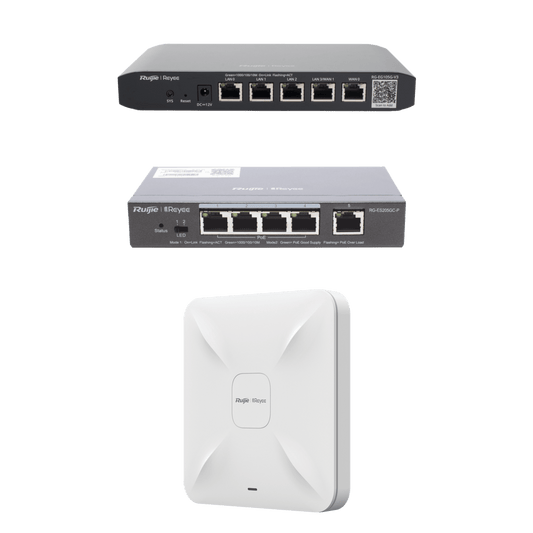 RG-DEMO-CCTV-W5 - Equipos Ruijie DEMO Ideal para Probar Integraciones de Redes y WiFi 5 con CCTV