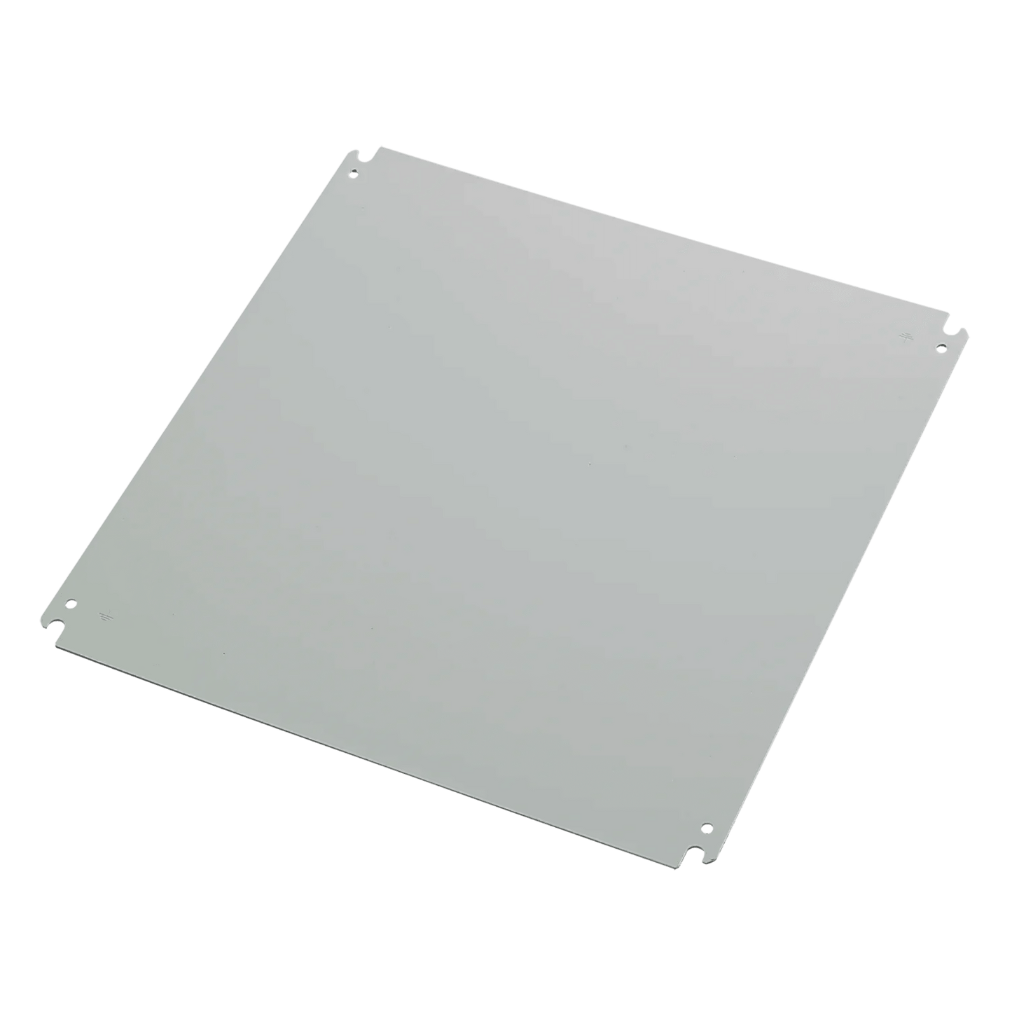 CP2020 - Panel de Montaje Concept de 20x20 pulgadas (508x508 mm)  / Platina / Acero dulce 12ga / Blanco polvo recubierto / 2.66 mm espesor / Para gabinetes industriales