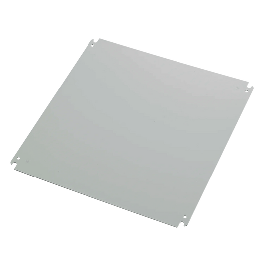 CP2020 - Panel de Montaje Concept de 20x20 pulgadas (508x508 mm)  / Platina / Acero dulce 12ga / Blanco polvo recubierto / 2.66 mm espesor / Para gabinetes industriales