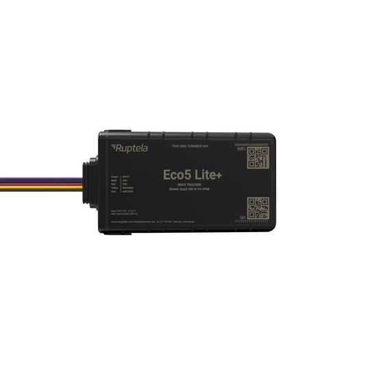 ECO5LITEPLUS - Rastreador Vehicular y Monitoreo de Flota / IP68 / BLE 5.0 y GNSS / LTE CAT1 y LTE-M con Respaldo 2G / GNSS U-blox / MiKado IP54 / Acelerómetro de 3 Ejes / Suministro 9-32 V / Batería Interna