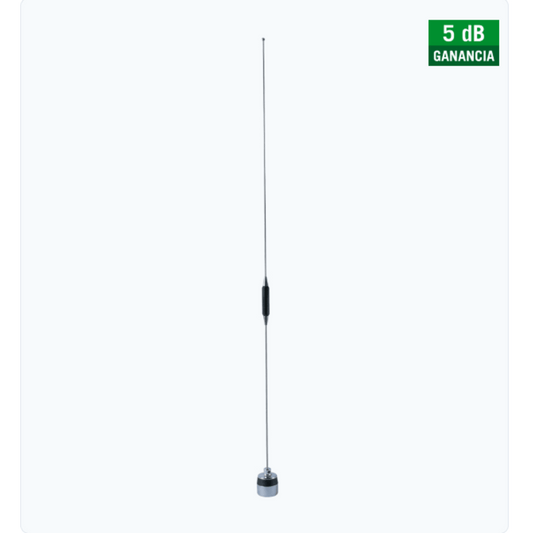 TXAM4505 - Antena Movil UHF 450-470 MHz  con Ganancia de 5.0 dBi