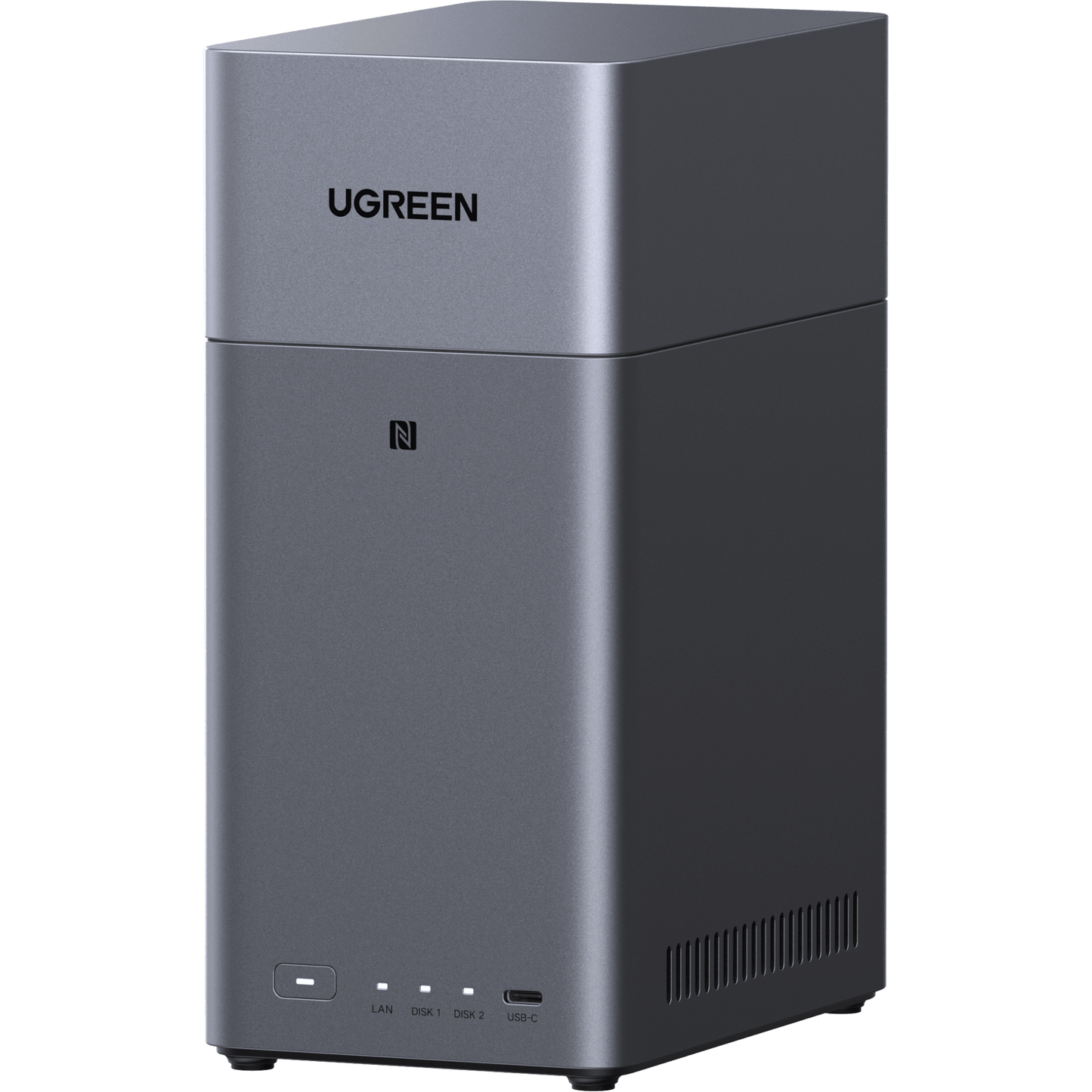 95432 - NAS UGREEN NASync DH2300 / Procesador RK3576 / 4GB  / 32GB eMMC / 2 Bahías SATA / JBOD-Basic-RAID 0-RAID 1 / Puerto HDMI 4K / 1 GbE / USB 3.2 Gen 1 Type-C / Detección NFC