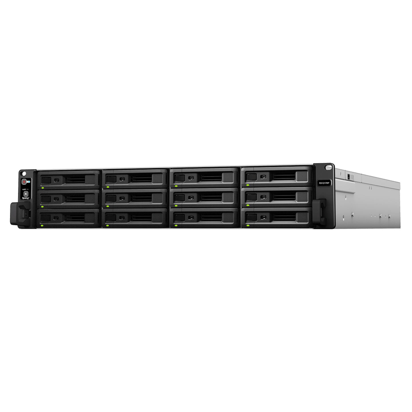 RX-1217RP - Unidad de Expansión Synology RX1217/RX1217RP | 12 Bahías de Disco | Compatible con RackStation 2U | Expansión de Volumen en Línea | Fuentes de Alimentación Redundantes (RX1217RP) | Administración DSM.