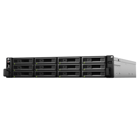 RX-1217RP - Unidad de Expansión Synology RX1217/RX1217RP | 12 Bahías de Disco | Compatible con RackStation 2U | Expansión de Volumen en Línea | Fuentes de Alimentación Redundantes (RX1217RP) | Administración DSM.