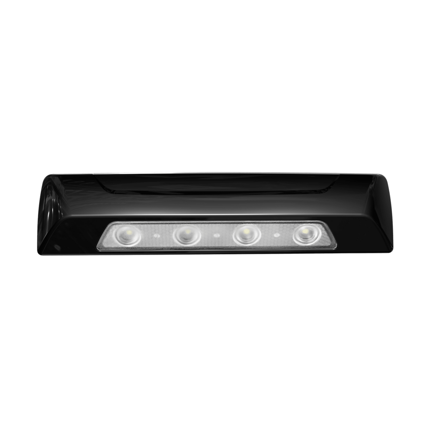 SPW12-B - Luz de Escena, 4 led, Bisel Blanco, 12–24vcd, Led Blanco y Lente Transparente