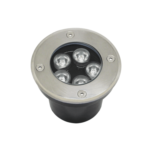 JLEP-12B - Luminario Empotrar en Piso / Uso en Exterior IP66 / Multivoltaje 110-240V~ 60Hz / Temperatura de Color 6500K  / Ángulo de Luz 36° / Aleación de Aluminio y Vidrio Templado / No Dimeable