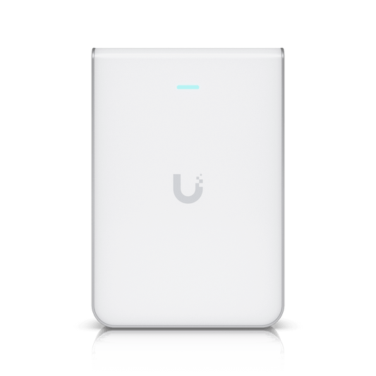 U7-PRO-WALL - Punto de Acceso WiFi 7 Con Diseño de Pared, Tribanda en 2.4, 5 y 6 GHz, Hasta 10.688 Gbps, Puerto Ethernet 1/2.5 GbE, 300+ Clientes Simultáneos