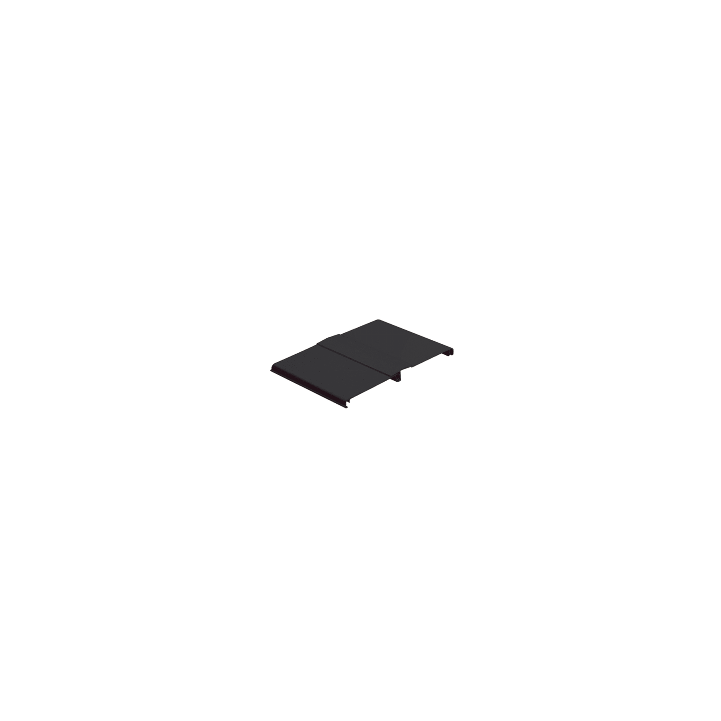FRHC12BL6 - Tapa Con Bisagra a Presión Para Canaleta FiberRunner™ FR12X4BL6, de PVC Rígido, Color Negro, 1.8 m de Largo