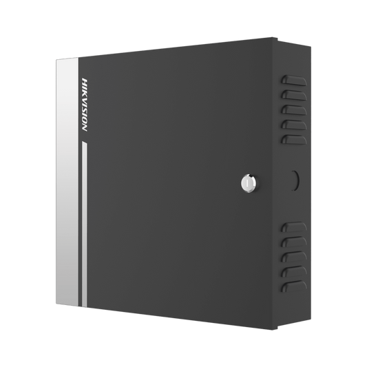 DS-K2811 - Controlador de Acceso para 1 Puerta y 2 Lectores Wiegand o RS485 / Incluye Gabinete y Fuente de Alimentación 12Vcc/8A / Soporta Batería de Respaldo /  Wiegand y RS-485 / 10,000 Tarjetas
