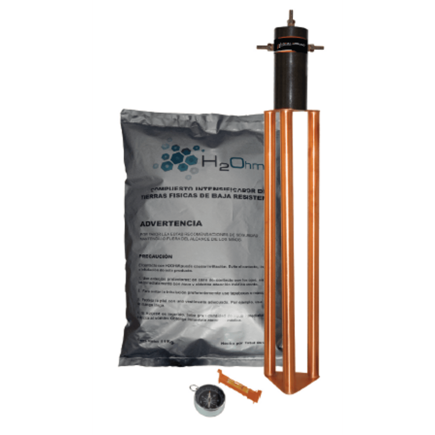 TG-30AB - Electrodo para corriente máxima de 30 Amp. con Filtro y Compuesto H2Ohm.