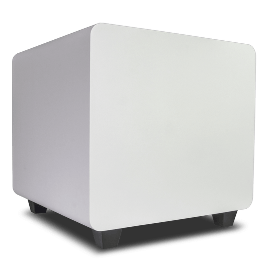DFS10WT - Subwoofer Activo de 10in | Diseño Down-Firing | 300W RMS | Recinto Sellado | Acabado Blanco