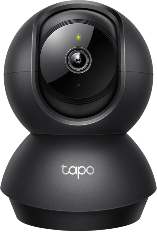 TAPO-C201 - Cámara de Seguridad Interior Wi-Fi 360°, 1080p Full HD, Visión Nocturna 12 m, Detección IA Personas y Llanto de Bebé, Audio Bidireccional, Compatible Alexa y Google Home, Almacenamiento microSD 512 GB