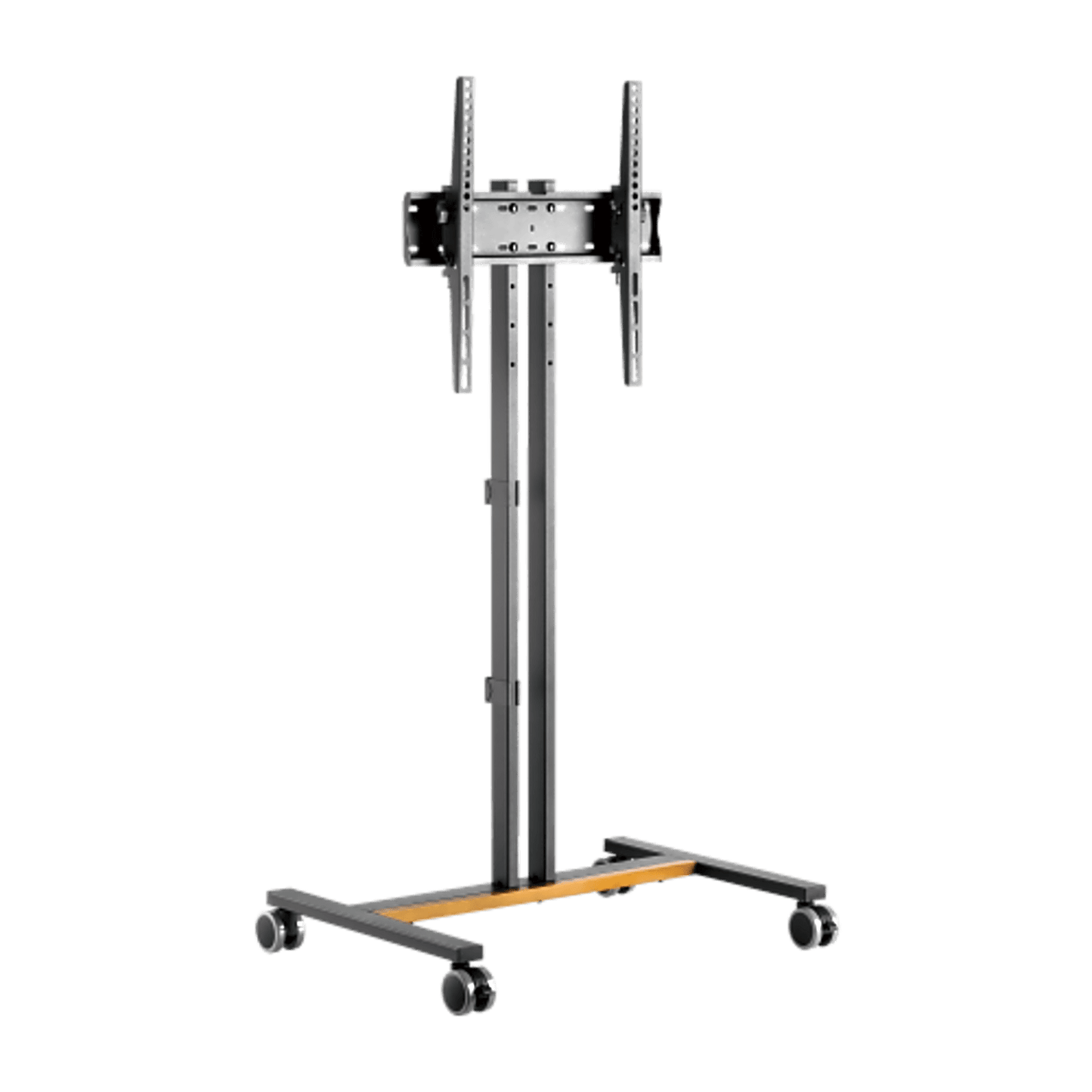 FS47-44T-01W - Soporte Móvil para Pantalla | Compatibilidad VESA 200x200 hasta  600x400 / Ruedas con Frenos / Ajuste de Altura y Ángulo / Soporte para TV de hasta 55 Pulgadas / Capacidad de Peso 35 kg