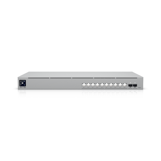 USW-PRO-XG-10-POE - USW Pro XG 10 PoE Switch PoE+++ Capa 3 Etherlighting™ de 10 Puertos 10GbE (Todos PoE+++) y 2 Puertos SFP+ con Disponibilidad PoE de 400W