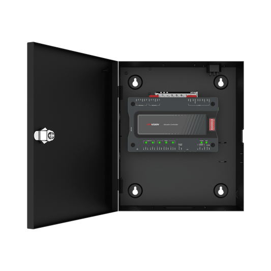 DS-K2220X - Controlador MAESTRO para Elevadores / Incluye Gabinete y Fuente / Control de Acceso para los pisos de los Elevadores por Huella o Tarjeta