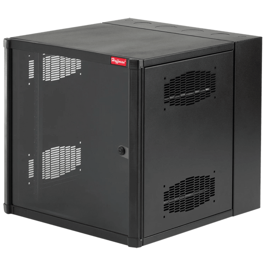 EWMW482430 - Gabinete AccessPlus de 26 UR Montaje en Pared de 19in, Rieles Numerados y Roscados #10-32, Puerta con Ventana de Seguridad, 600 mm de Ancho, 762 mm de Profundidad, Color Negro