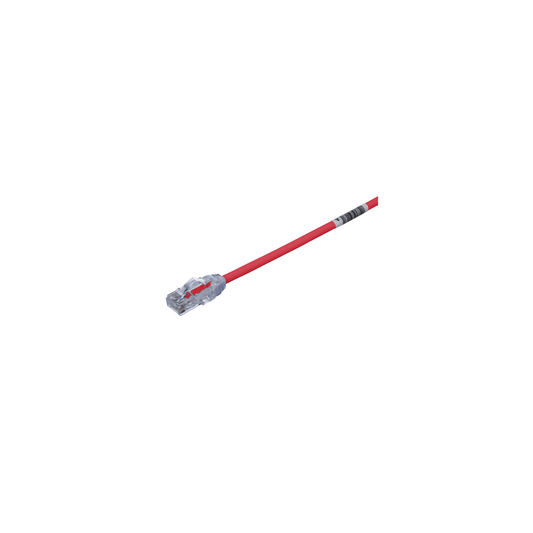 UTP28X15RD - Cable de Parcheo UTP Cat6A, CM/LSZH, Di�metro Reducido (28AWG), Color Rojo, 4.57 Metros (15 Pies)
