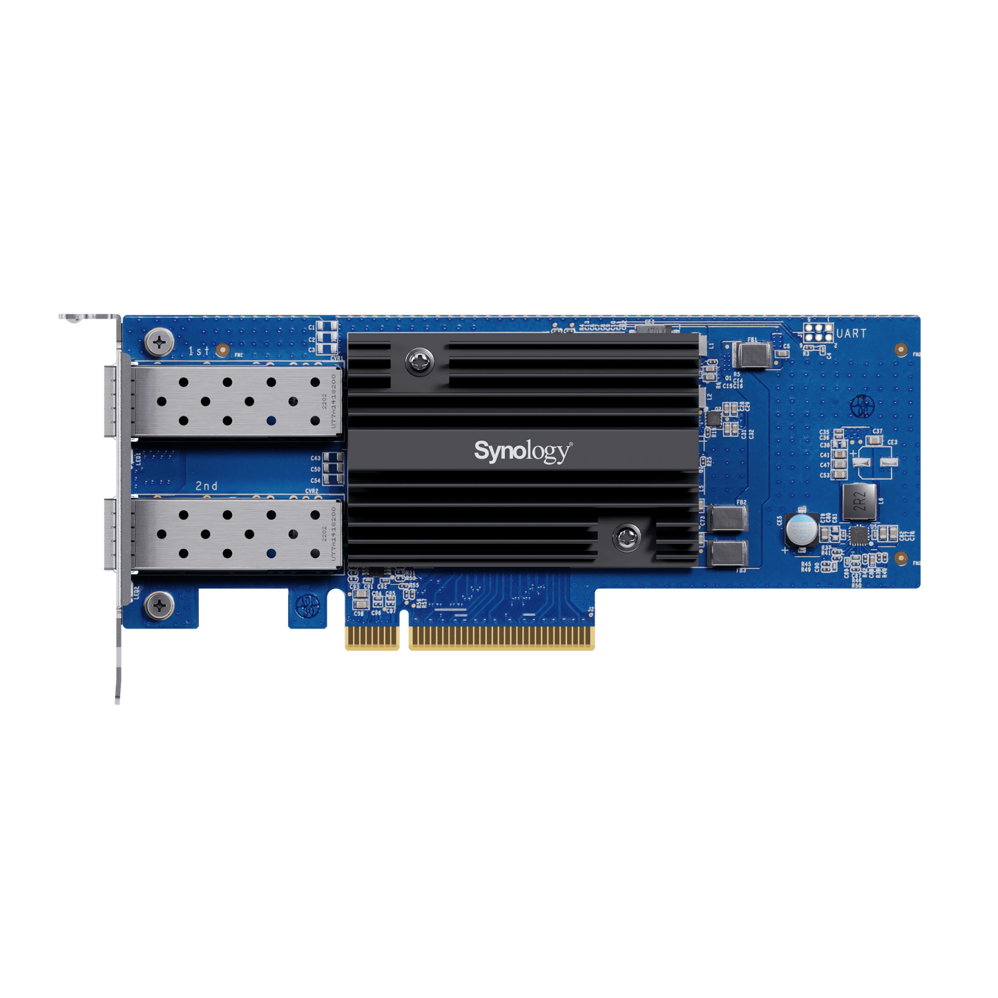 E10G30-F2 - Adaptador de Red SFP+ de 10 GbE de Doble Puerto | Compatible con Synology | PCIe 3.0 x8 | Link Aggregation | Jumbo Frame 9 KB | Garantía de 5 Años.