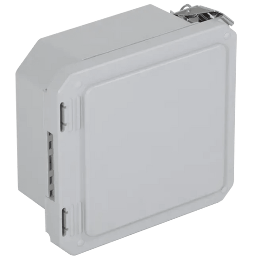 Caja Impermeable De Fibra De Vidrio, 6.77" (17.19cm) Alto x 6.77" (17.19cm) Ancho x 4.06" (10.31cm), Sin Ventanilla, Listado UL/cUL, Hecho En EE.UU, Serie EnviroArmour®