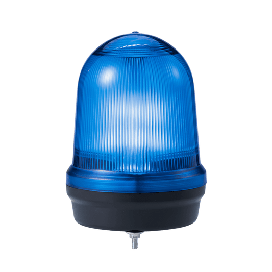MFL125-012024-B - LED con patrones fijo/intermitente, estroboscópico y simulación rotatorio, Color Azul de 12-24 VCD