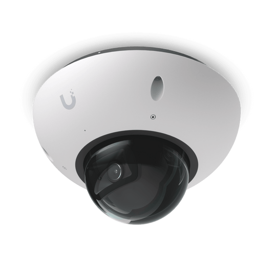 UVC-G6-DOME-W - UniFi G6 Dome – Cámara 4K Antivandálica y Todo Clima con Sensor de 8 MP (1/1.8”), Motor de IA Multi-TOPS y Visión Nocturna Infrarroja de Largo Alcance