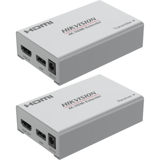 DS-52EX01HI-4K - Kit Extensor de Video y Audio por HDMI en 4K / Hasta 120 Metros (30 Hz) y 60 Metros (60 Hz) de Distancia con Cat 6 / Cero Latencia