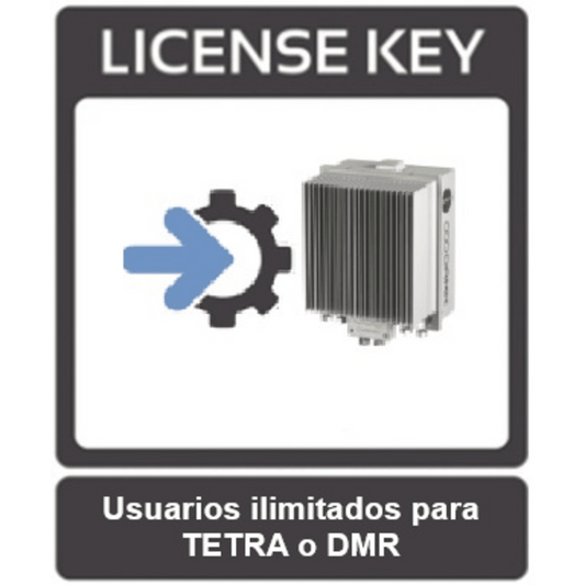 Licencia para sistemas DAMM de usuarios ilimitados para protocolo TETRA o DMR