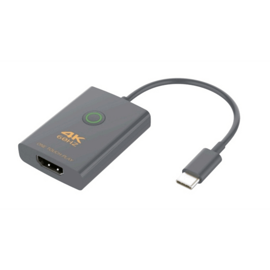EPCUCH1 - Adaptador USB-C a HDMI con Seguridad de Un Clic | Resolución 4K Ultra HD 60Hz | HDMI 2.0b 18 Gbps | DP 1.2a | Silenciamiento de Video Instantáneo | Protección ESD ±8kV | Audio 7.1 Canales | Compatibilidad Universal