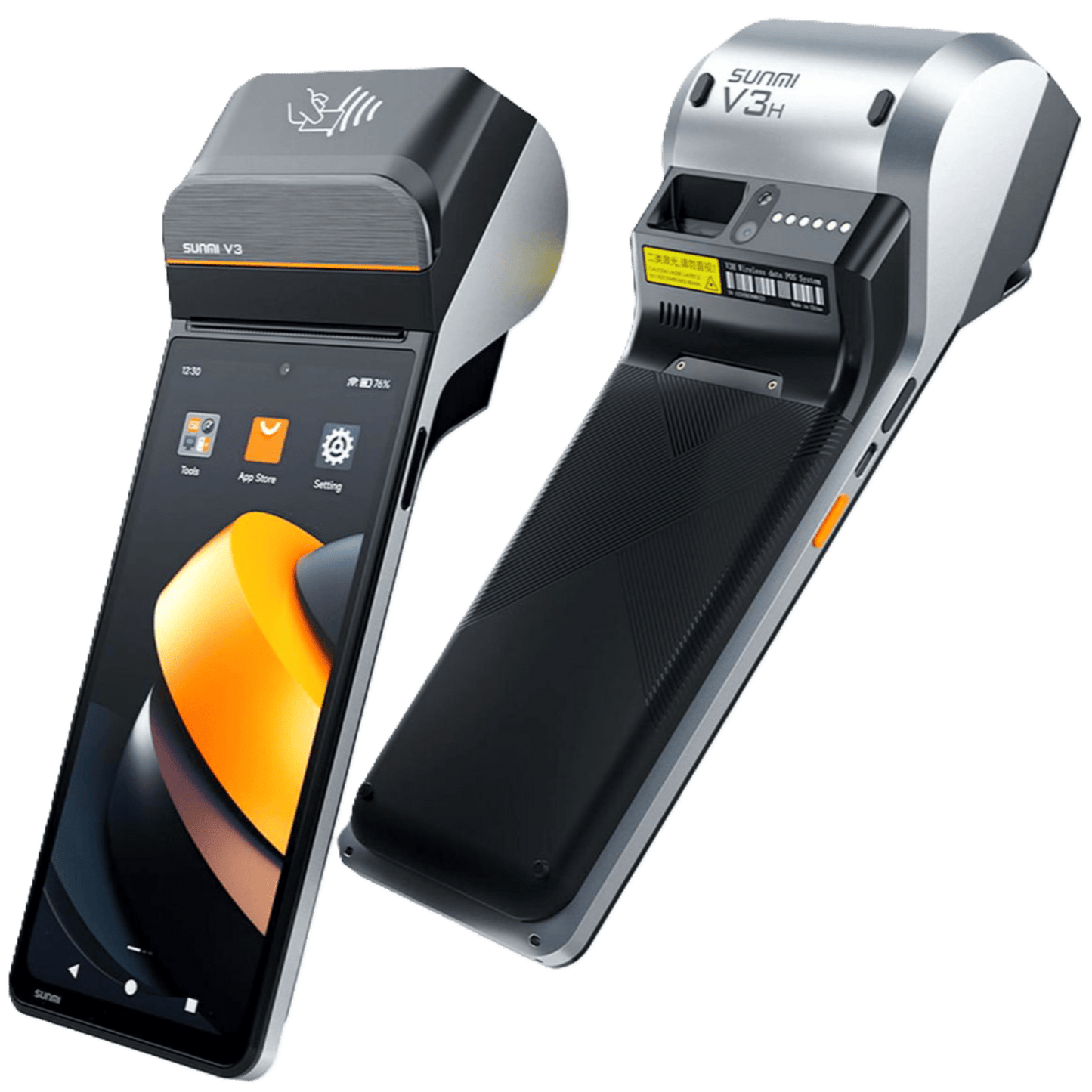 V3NOSCAN - Terminal Móvil Inteligente SUNMI V3 / Pantalla HD+ 6.75" / Procesador Qualcomm Hexa-Core / Impresora Térmica 58 mm / NFC SoftPOS / 3GB RAM + 32GB Almacenamiento / Android 13 / 4G LTE / Wi-Fi Dual Band /