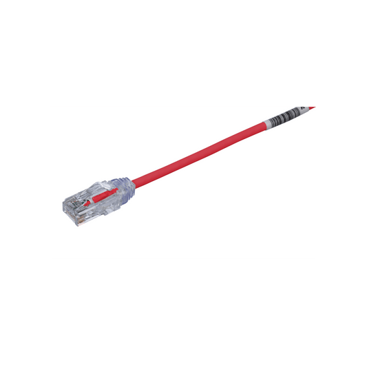 UTP28SP20RD - Cable de Parcheo TX6, UTP Cat6, Di�metro Reducido (28AWG), Color Rojo, 6.1 Metros (20 Pies)