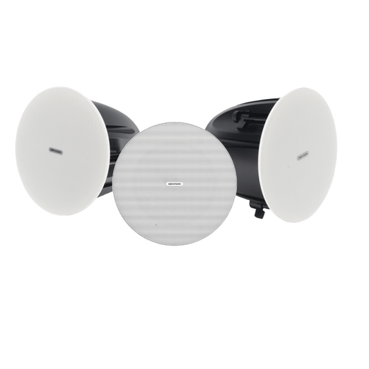 DS-QAZ-KIT610-BS - Kit Altavoz principal y 2 bocinas secundarias | Bluetooth  | Solo alimenta la principal  |  Hik-Connect  | 10 Watts |  Musical Ambiental | Voceo | Calendarización de audios