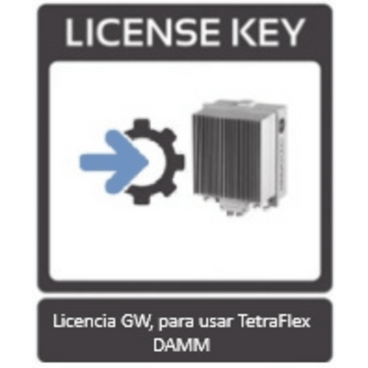 Licencia GW, para usar TetraFlex en estación base BS422 de DAMM