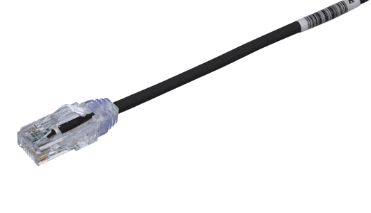 UTP28SP55BL - Cable de Parcheo TX6, UTP Cat6, Di�metro Reducido (28AWG), Color Negro, 16.76 Metros (55 Pies)