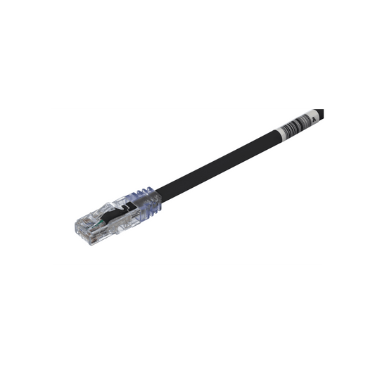 UTP6AX1BL - Cable de Parcheo UTP, Cat6A, 24 AWG, CM, Color Negro, 0.3 Metros (1 Pie)