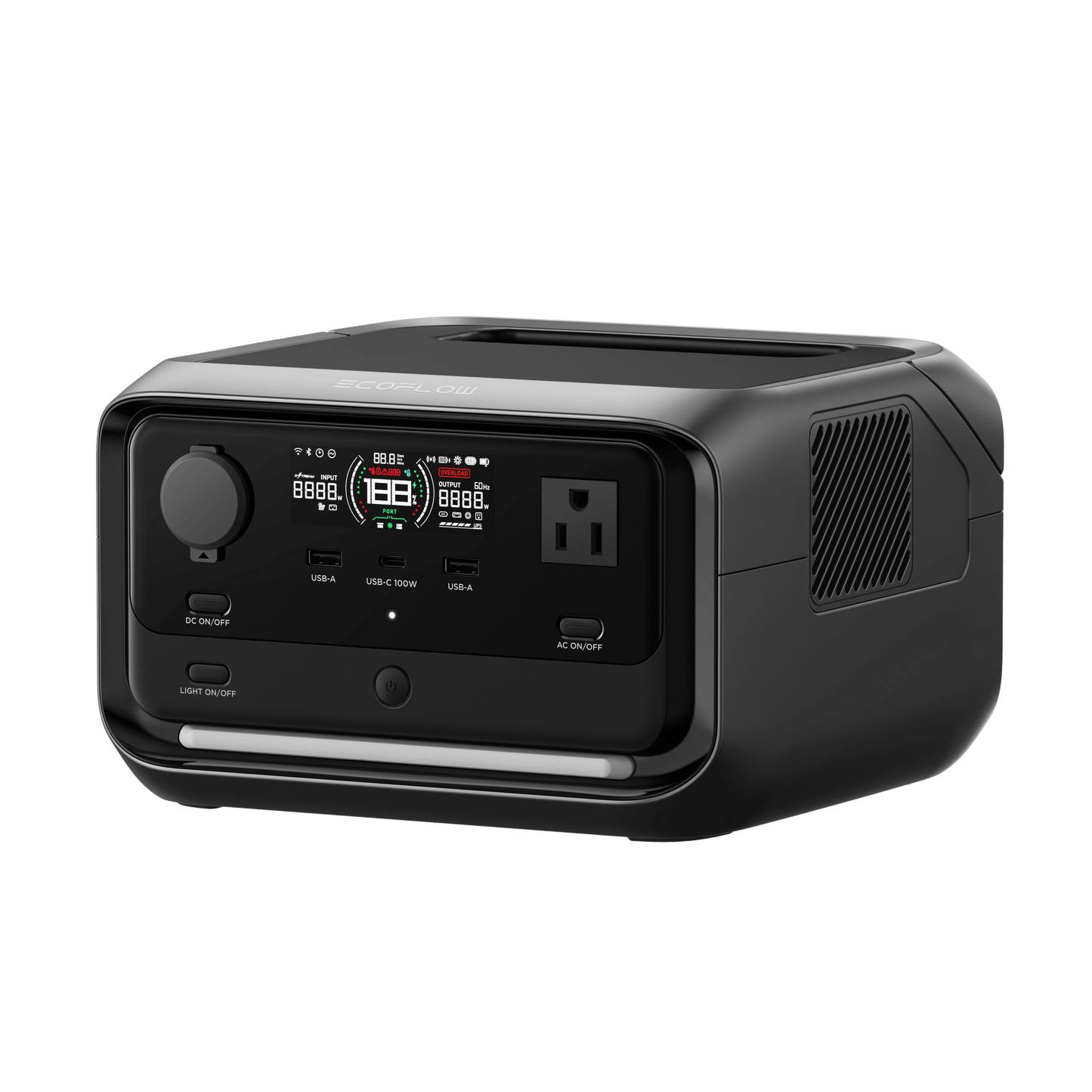 EFR3PL - EcoFlow RIVER 3 Plus | Estación de Energía Portátil 286Wh LFP | 600W AC (X-Boost 1200W) | USB-C 100W | Carga Solar 220W Max. | WiFi & Bluetooth