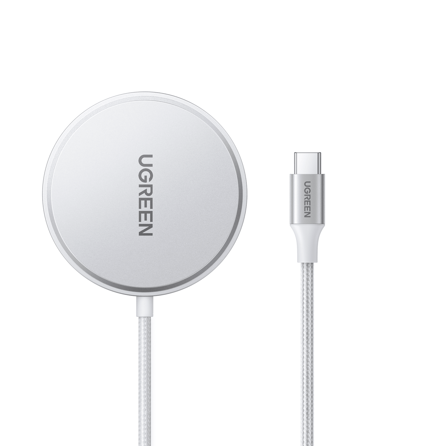 35565 - Cargador Inalámbrico Magnético 15W / Protocolo Qi 2 / USB-C 9V 2.2A / Eficiencia 83% / Protección Multinivel / Material PC+ABS+Aleación Aluminio / Cable 1.5m
