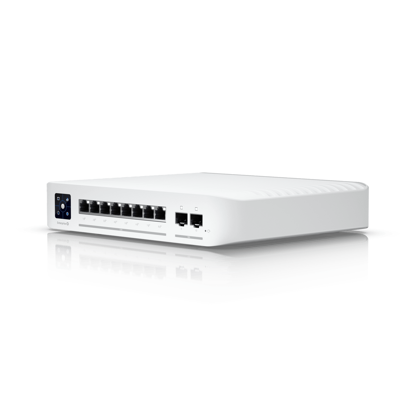 USW-ENTERPRISE-8-POE - UniFi Switch Empresarial Capa 3 de 8 Puertos PoE 802.3af/at 2.5G + 2 Puertos 1/10G SFP+, 120W, Pantalla Informativa