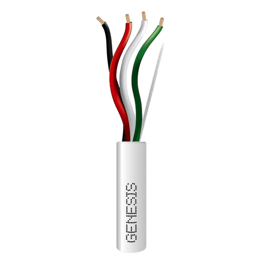 5474-5501 - Bobina de 152 Metros (500 Pies) de Cable / 4 x 16 AWG / Cable Audacious / Riser / Libre de Ox�geno / Color Blanco / Aplicaciones de Alarmas de Intrusi�n y Automatizaci�n
