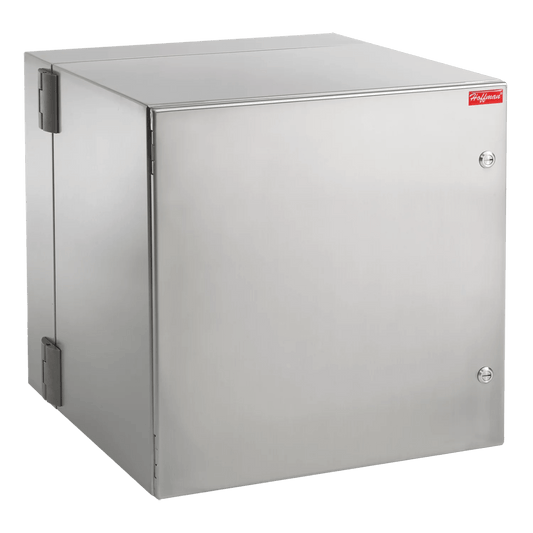 PTHS242424X - Gabinete Industrial ProTek de Puerta Sólida, Protección NEMA Tipo 4/4X/12, Abatible, Fabricado en Acero Inoxidable SS304, 12 UR, Color Gris Claro
