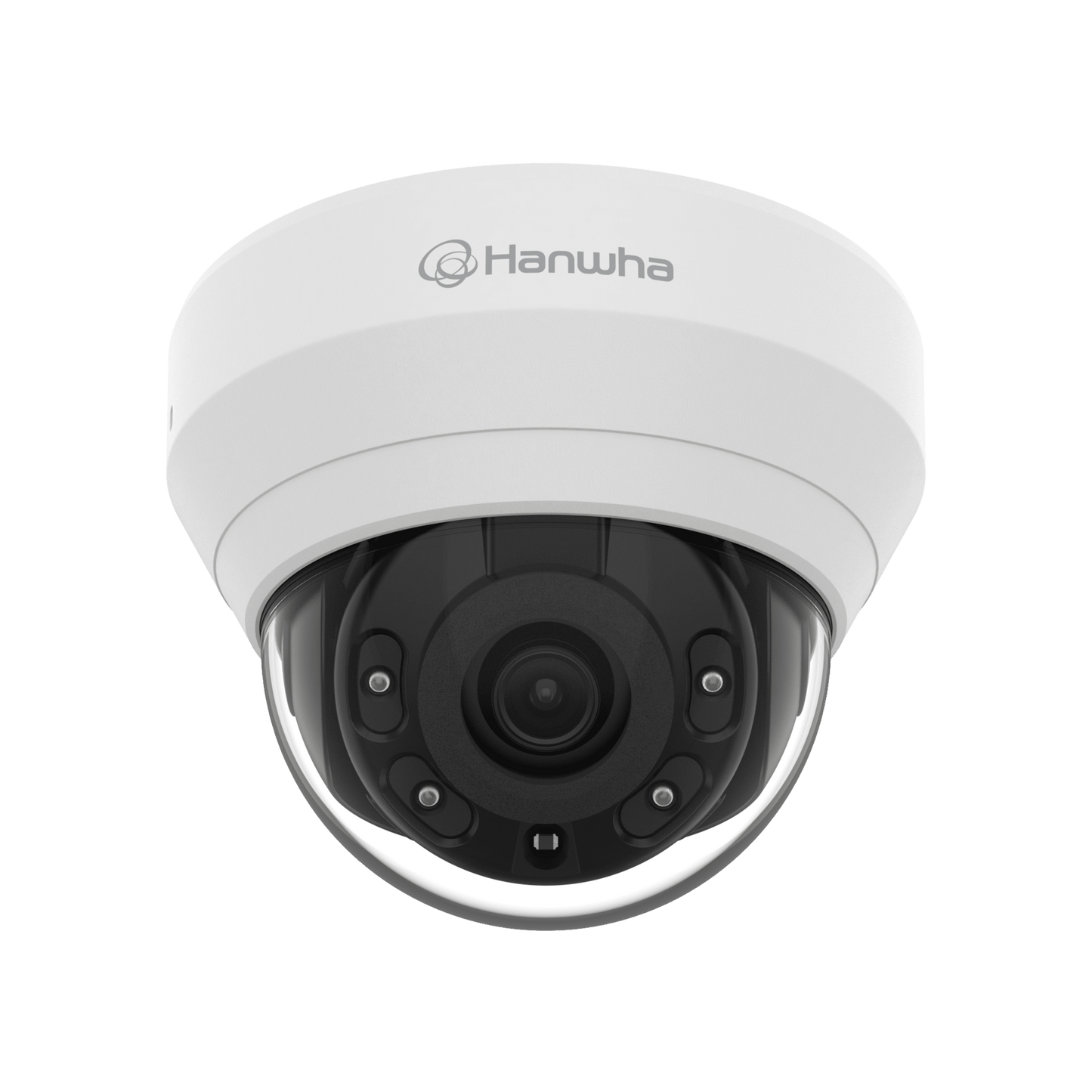 QND-7022R - Camara Domo IP 4 Megapíxeles (2560x1440) / Visión Nocturna IR 20 mts / Lente 4 mm / WDR 120 dB / PoE / IP67 / ONVIF / WiseStream II
