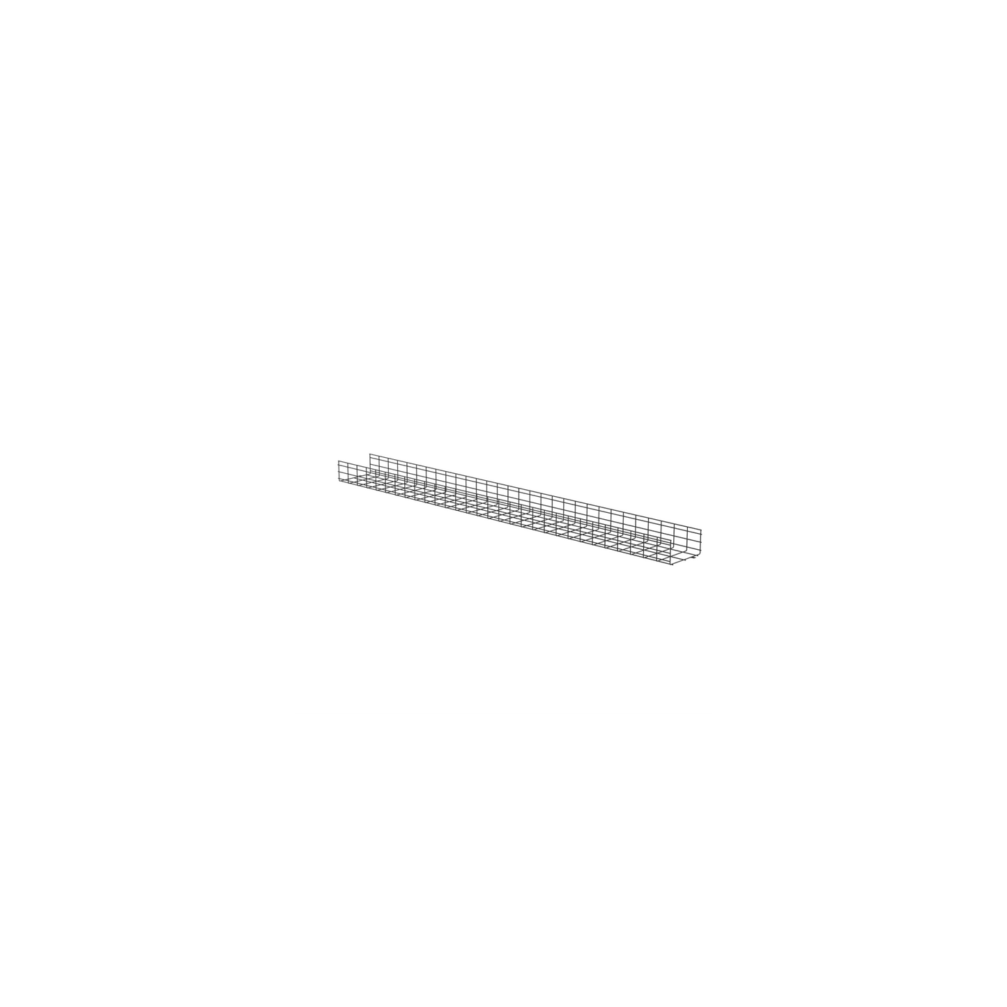 PWB6X12BL - Charola Wire Basket de 12 in (304 mm) de Ancho, 6 in (152 mm) de Alto, 3 m de Largo, Hasta 626 Cables Cat6, Color Negro