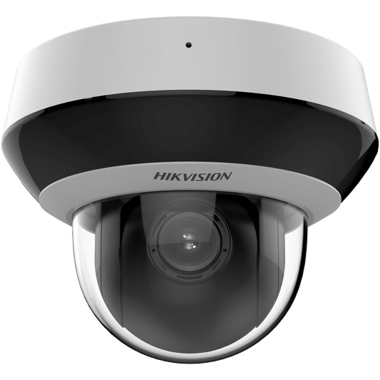 DS-2DE2A604IWG1-E - Mini Domo PTZ IP 6 Megapixel / 4X Zoom / Micrófono y Bocina Integrada / ACUSENSE / H.265+ / 20 mts IR EXIR / WDR / PoE / IK10 / IP66 / DarkFighter /  / Micro SD
