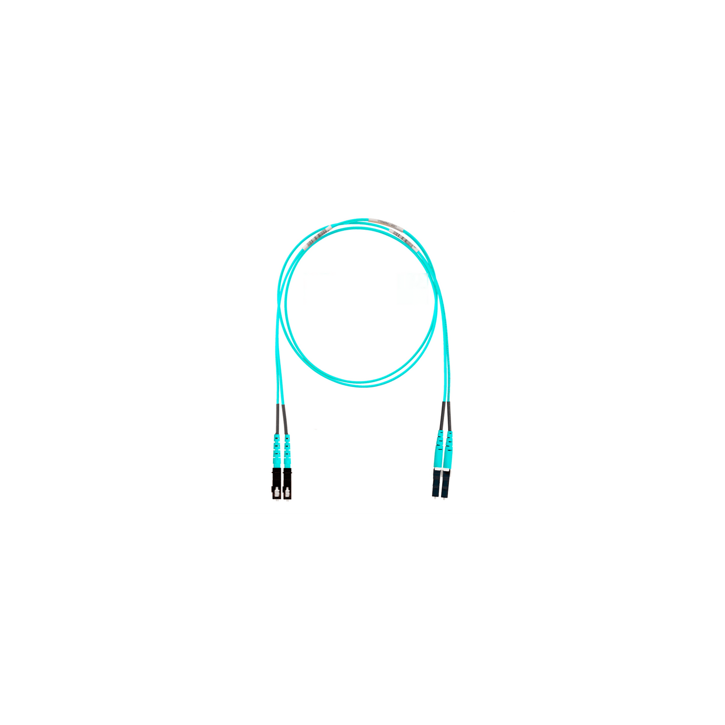 FZ2ERLNSNSNM005 - Jumper de Fibra Optica Multimodo 50/125 OM4, LC-SC Duplex, OFNR (Riser), Color Aqua, 5 Metros (16.40 Pies)