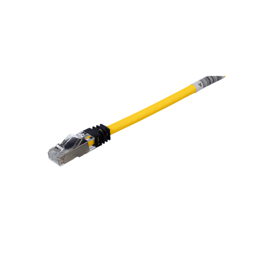 STP6X3MYL - Patch Cord Cat6A, Blindado S/FTP, CM/LS0H, 3 Metros, Color Amarillo
