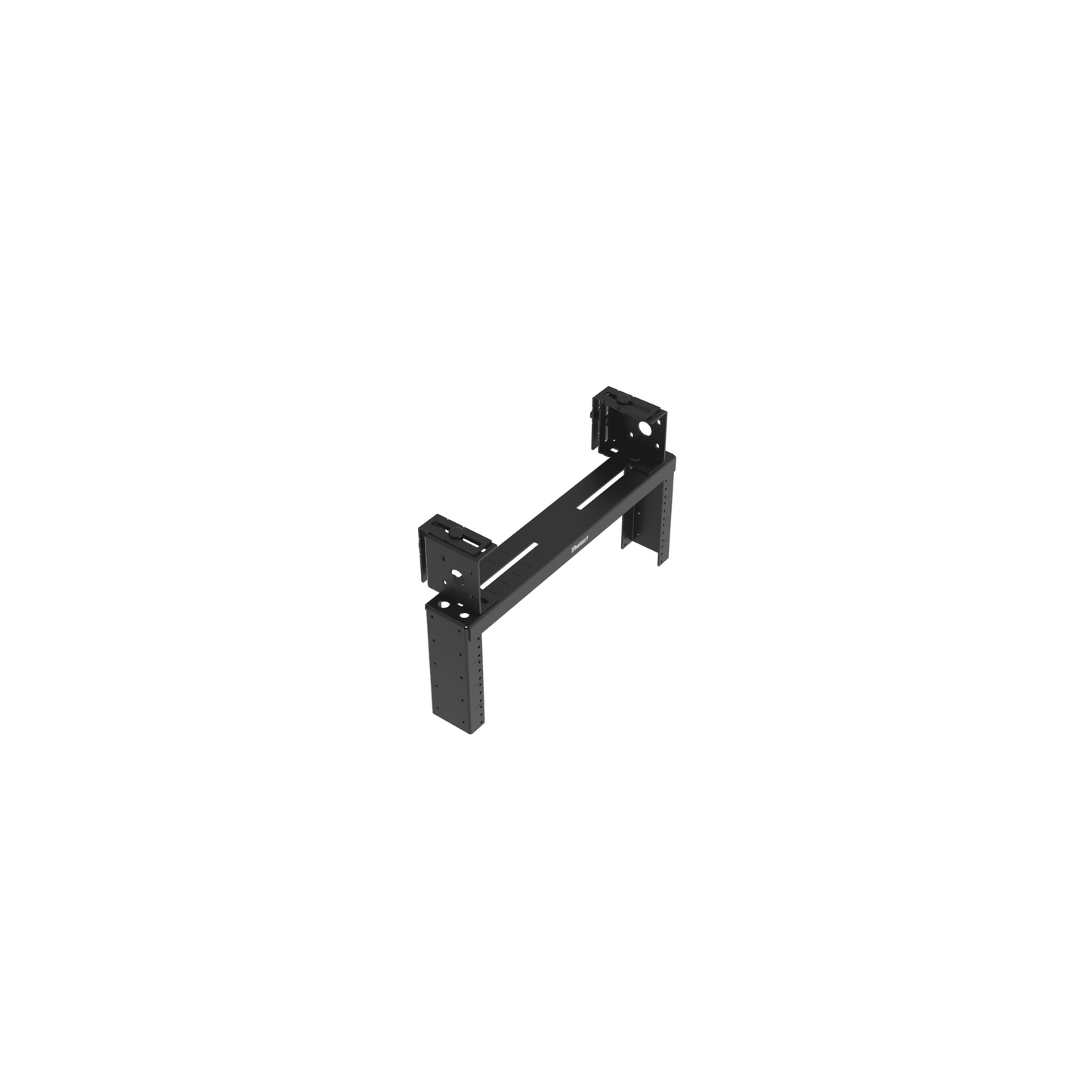 PZLRB4U - Rack de Distribución Aéreo de 2 Postes PanZone®, Rieles Roscados #12-24, de 4 UR, Color Negro