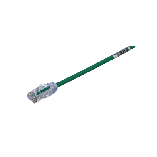 UTP28X10GR - Cable de Parcheo UTP Cat6A, CM/LSZH, Di�metro Reducido (28AWG), Color Verde, 3.05 Metros (10 Pies)