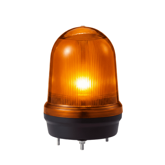 MFL125-012024-A - LED con patrones fijo/intermitente, estroboscópico y simulación rotatorio, Color ámbar de 12-24 VCD