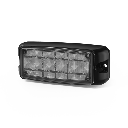 CD4081RB - Luz de Advertencia de 5X2" 10 LED, Rojo/Azul, Bisel Negro, Lente Transparente